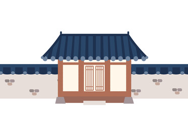 기와집 일러스트