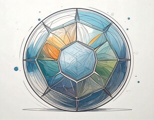 Geometric Sphere Illustration/Design