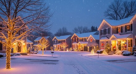 Beautiful House in Nature with Green Landscape and Blue Sky