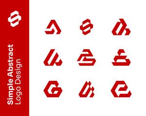 Abstract Geometric Logo Design Collection