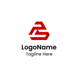 Geometric R S Letter Logo Design Concept Modern Branding