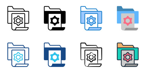 Patch icon set multiple style collection 
