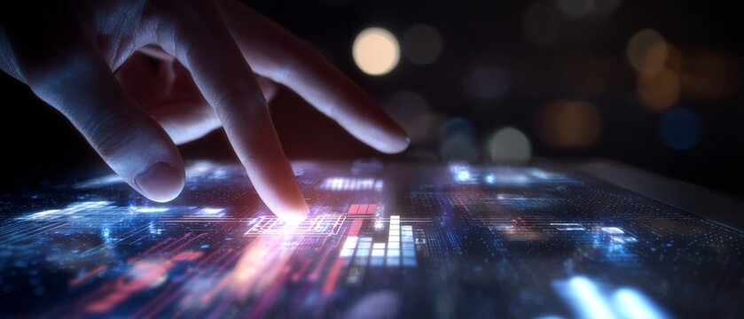 The confluence of data and design: a journey through digital ui. Ai integration. Big data interface: navigating virtual icons with precision. Digital intelligence. Ai collaboration.