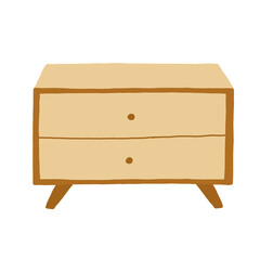 wooden table isolated on white - furniture, home decor