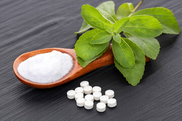 Natural powdered sweetener from the stevia plant - Stevia rebaudiana