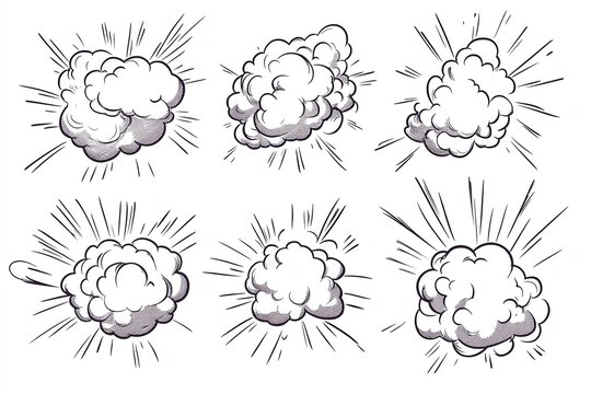 Line speed cartoon effect