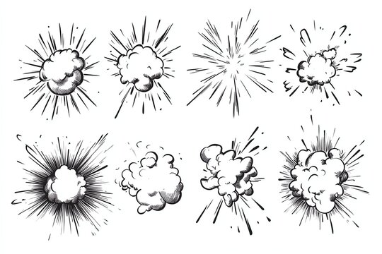 Line speed cartoon effect
