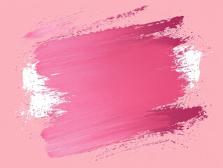 Frame box shape with brush crayon texture Square shape for text Pink color vector background Paint border