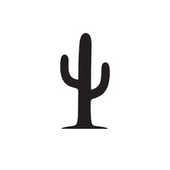 Fototapeta premium Cactus silhouette vector illustration