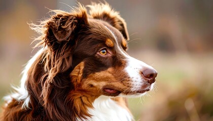 Australian Shepherd Profile Outdoor