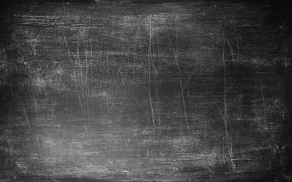 Old empty vintage daguerreotype photography for overlay. Chalk rubbed out on blackboard background