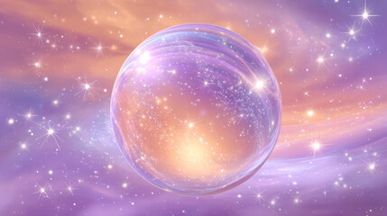 Transparent glowing bubbles