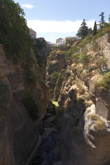 waterfall in the mountains