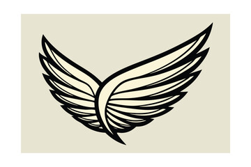 Fototapeta premium wings vector bird design symbol icon fly