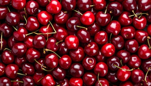 Fresh cherries background