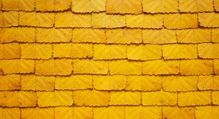 Golden Autumn Leaf Wall Texture