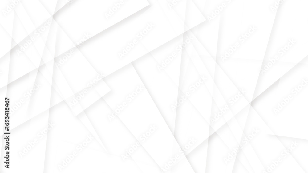 Canvas Prints geometric abstract graphic design banner pattern simple minimal, white and grey on light silver back