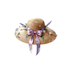 summer hat with flower