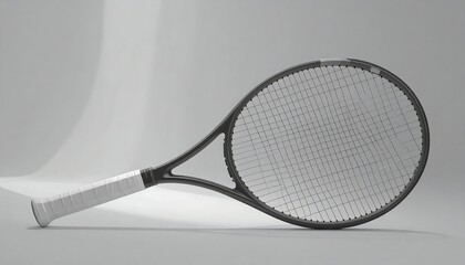 Sleek tennis racquet, modern design