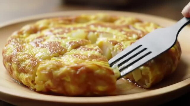 Sliced spanish tortilla
