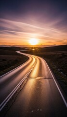 Fototapeta premium on the road