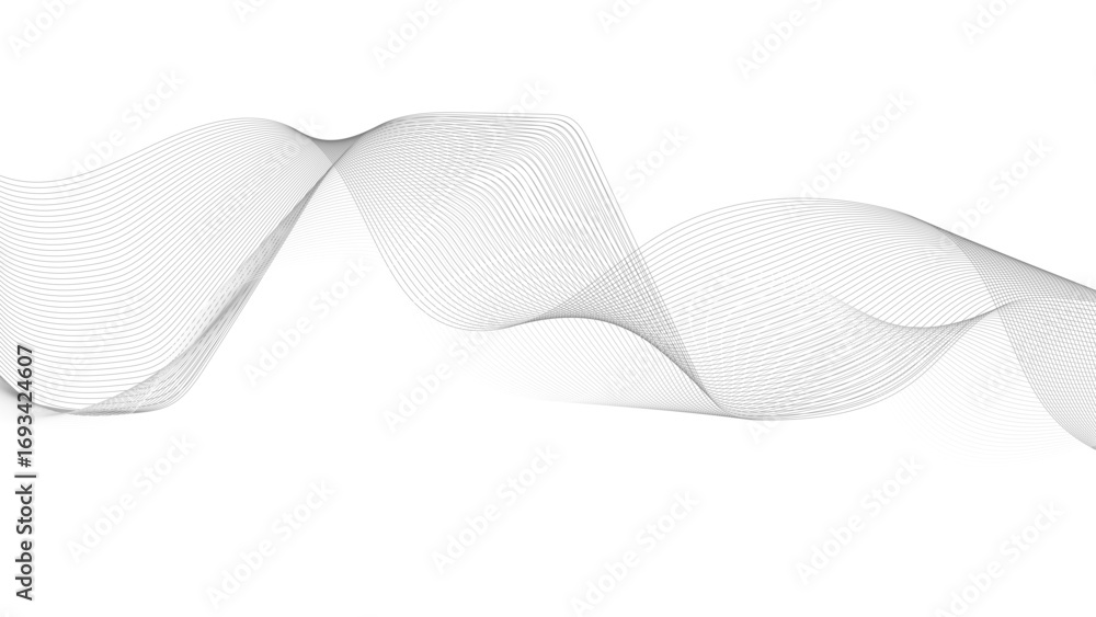 Aufkleber abstract wave element for design. digital frequency track equalizer. stylized line art background. v