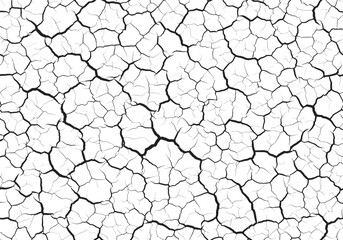 Abstract close up texture of cracked dry earth surface with intricate patterns and lines
