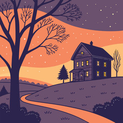 Fototapeta premium sundown of 25th day of Kislev