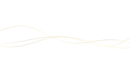 Abstract Gold Lines on White Background, Minimalist Design, Elegant Wave Pattern, Subtle Texture