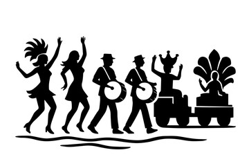 Vector Illustration of a Carnival Celebration