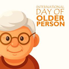 vector graphic of International Day of Older Persons ideal for International Day of Older Persons celebration