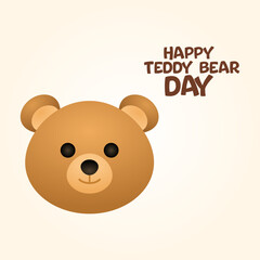 vector graphic of Teddy Bear Day ideal for Teddy Bear Day celebration