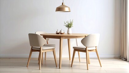 Minimalist Dining Set in Room