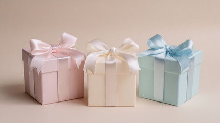 Obraz premium Elegant pastel packaging luxury product shot