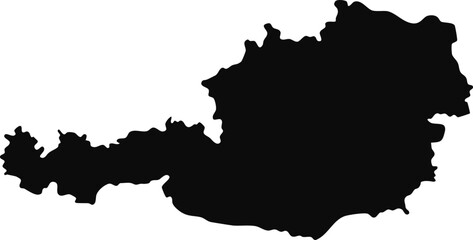 Fototapeta premium Vector map of austria