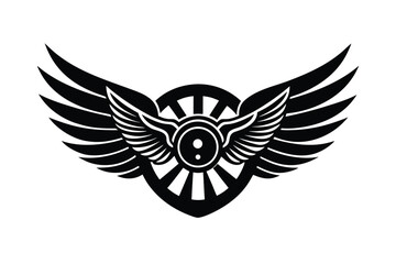 Obraz premium eagle with wings vector design icon art 