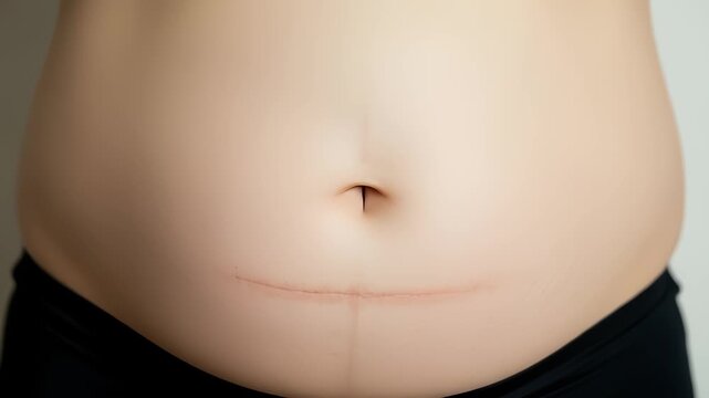 Post Cesarean Section Healing Belly: A Mother's Journey to Recovery and Embrace her scar