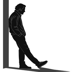 silhouette of a man
