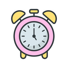 Alarm Clock icon vector design templates simple and modern concept