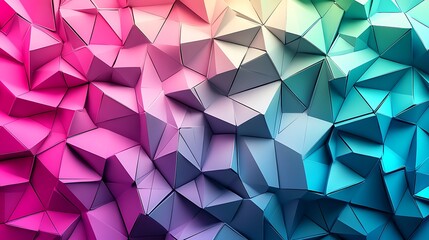 Fototapeta premium Abstract geometric gradient triangles background wallpaper