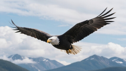 Obraz premium bald eagle in flight