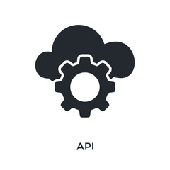 Api Icon Glyph Style. Vector Illustration For Graphic Design