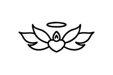 vector illustration of a wings design icon symbol