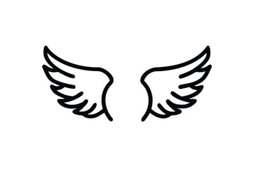 Obraz premium dove with wings vector design icon flying symbol icon design