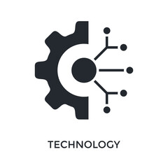 Technology Icon Glyph Style. Vector Illustration For Graphic Design
