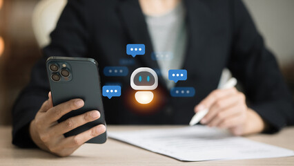 Artificial Intelligence Chatbot on Mobile Phone for Customer Service and Business Communication