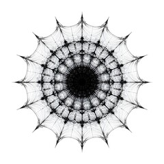 Obraz premium Mandala. Halloween style. Beautiful symmetrical color three-dimensional image, pattern, mosaic. Photo image for designers.