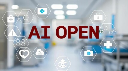 AI open medical technology innovation healthcare digital data network interface future with iot security medicine concept showing data shield smart - Powered by Adobe
