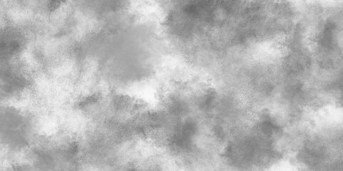 Dark clouds background. gray watercolor painting background. smoky clouds texture. black and white mist background.