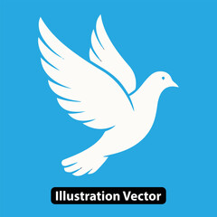 White Dove of Peace Symbol of Tranquility and Hope